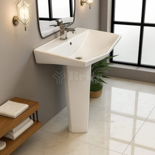 Edge Wash Basin Pedestal - Brite Sanitary Ware Edge Wash Basin Pedestal - Brite Sanitary Ware