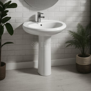 16x22 Wash Basin Pedestal - Brite Sanitary Ware