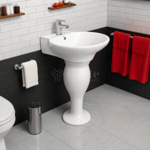 Tulip Wash Basin Pedestal - Brite Sanitary Ware