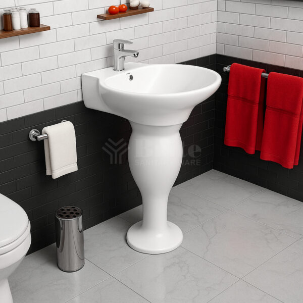 Tulip Wash Basin Pedestal - Brite Sanitary Ware Tulip Wash Basin Pedestal - Brite Sanitary Ware
