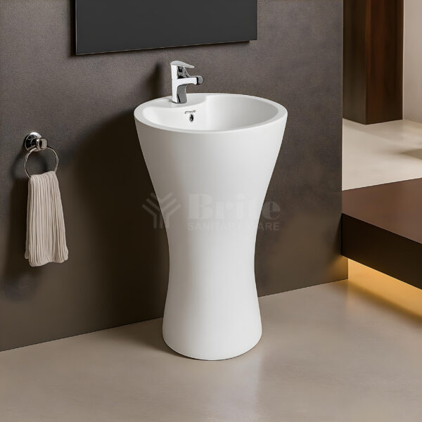 Round New One Piece Basin - Brite Sanitary Ware