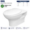 Wall hung 001 Toilet - Brite Sanitary Ware