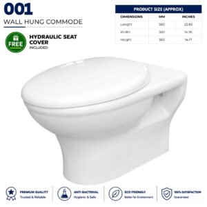 Wall hung 001 Toilet - Brite Sanitary Ware