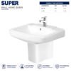 Super Wall hung Wash basin - Brite Sanitary Ware