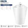 Delta One Piece Basin - Brite Sanitary ware