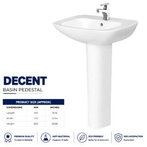 Decent Pedestal - Brite Sanitary Ware Decent Pedestal - Brite Sanitary Ware