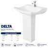 Delta Wash Basin Pedestal - Brite Sanitary Ware