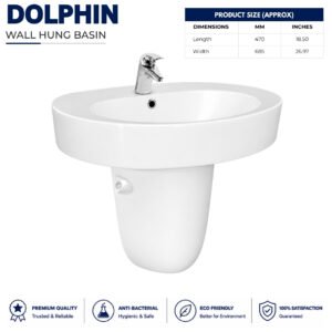 Dolphin Wall Hung Basin - Brite Sanitary Ware Dolphin Wall Hung Basin - Brite Sanitary Ware