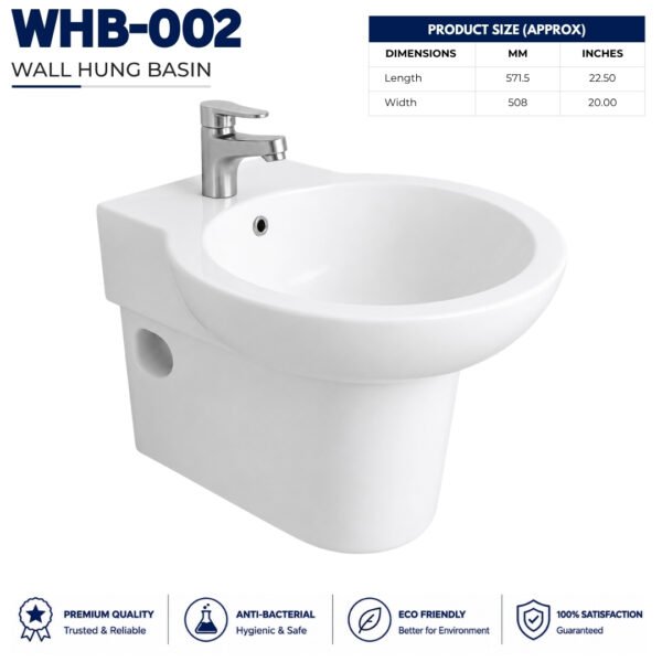 Wall Hung Basin 002 _ Brite Sanitary Ware