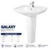 Galaxy Wash Bain Pedestal - Brite Sanitary Ware