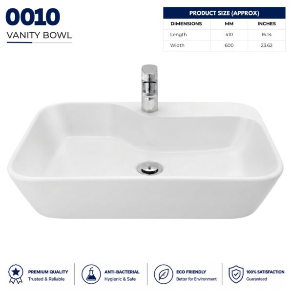 Vanity Bowl 0010 - Brite Sanitary Ware