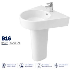 B16 Wash Basin Pedestal - Brite Sanitary Ware B16 Wash Basin Pedestal - Brite Sanitary Ware