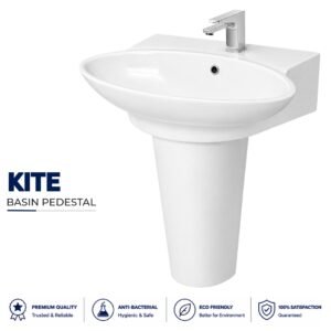 Kite Wash Basin Pedestal - Brite Sanitary Ware Kite Wash Basin Pedestal - Brite Sanitary Ware