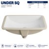 Square Under Counter - Brite Sanitary Ware