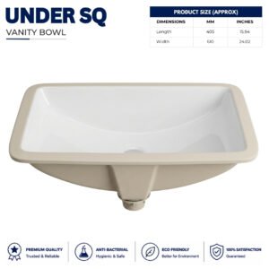Square Under Counter - Brite Sanitary Ware