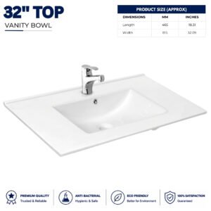 Vanity Top 32'' - Brite Sanitary Ware Vanity Top 32'' - Brite Sanitary Ware