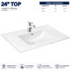Vanity Top 24'' - Brite Sanitary Ware