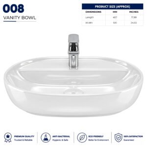 Vanity Bowl 008 - Brite Sanitary Ware Vanity Bowl 008 - Brite Sanitary Ware