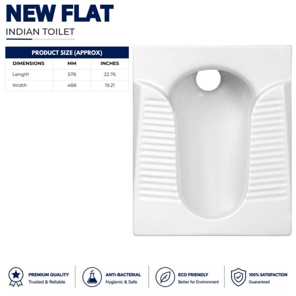 New Flat Indian Toilet - Brite Sanitary Ware