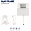 Without Frame Concealed Tank
