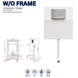 Without Frame Concealed Tank