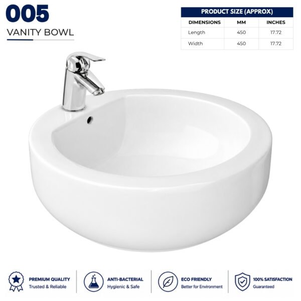 Vanity Bowl 005 - Brite Sanitary Ware